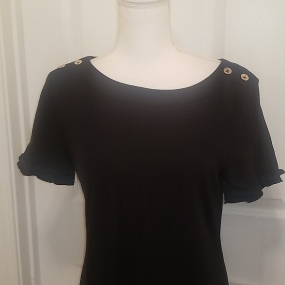 Talbots black cotton dress S - Picture 2 of 5